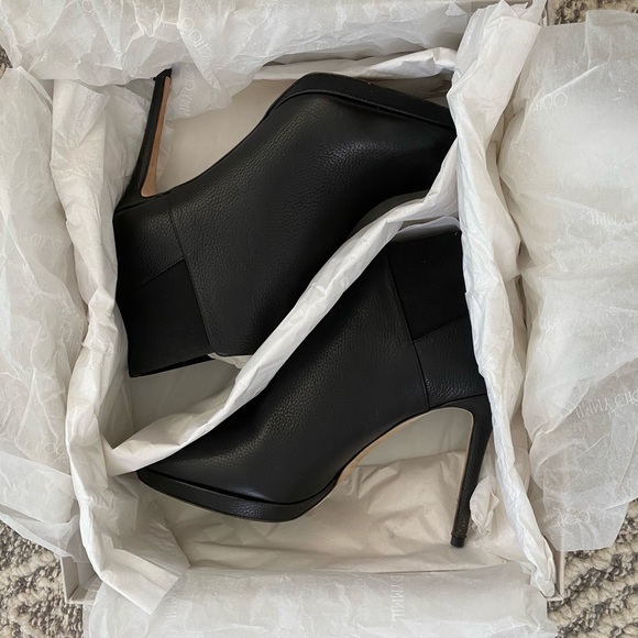 Jimmy Choo Talula black booties/boots size 38 1/2 - Picture 7 of 13